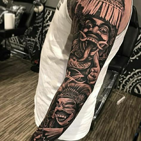 Balinese Tattoo, Tattoo Perna, French Tattoo, Full Sleeve Tattoo, Small Tattoo, Sleeve Tattoo, Balinese, Inspirational Tattoos, Tattoo Style