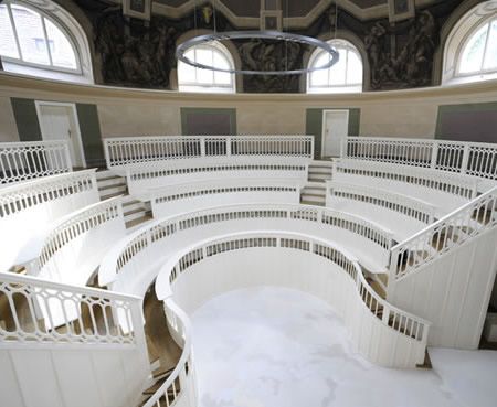 Beautiful 18th century interior in the Anatomical Theatre, berlin 18th Century Interior, Written On The Body, Theater Architecture, Veterinary School, Outdoor Theater, Exhibition Stand Design, Theatre Design, Veterinary Medicine, The Uncanny