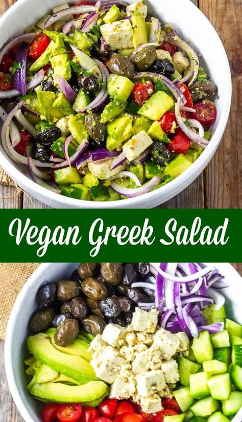 Tofu Feta, Vegan Feta, Salad Kale, Vegan Pasta Dish, Feta Cheese Recipes, Vegan Greek, Vegan Feta Cheese, Vegan Cheese Recipes, Vegan Cheddar