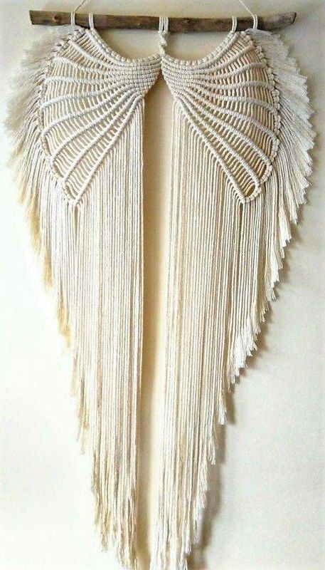 Macrame Wings, Macrame Angel Wings, Macrame Angels, Festival Dresses, Macrame Angel, Art Macramé, Pola Macrame, Tutorial Macramé, Macrame Knots Tutorial