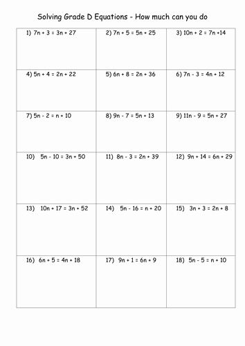 Linear Equations Worksheet, Evaluating Algebraic Expressions, Equations Worksheets, Solving Linear Equations, Math Exercises, Two Step Equations, Algebraic Expressions, Maths Algebra, Grade 9