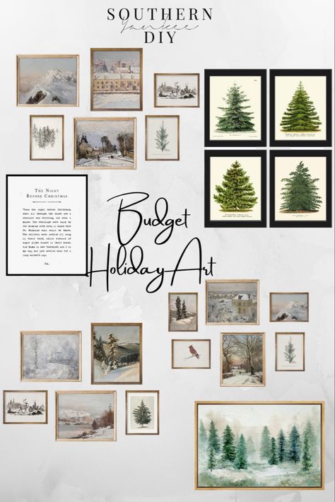 Holiday Art on a budget: art prints, holiday art, tree art, story art, gallery ideas, holiday art prints Follow my shop @southernyankeediy on the @shop.LTK app to shop this post and get my exclusive app-only content! #liketkit #LTKSeasonal #LTKHoliday #LTKunder50 @shop.ltk https://liketk.it/3TnYi Art Gallery Ideas, Holiday Art Prints, Budget Art, Frame Christmas, Gallery Ideas, Story Art, Art Tree, Art Story, The Night Before Christmas