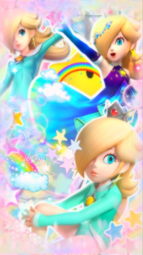 Rosalina Wallpaper Iphone, Princess Rosalina Wallpaper, Rosalina Aesthetic, Queen Rosalina, Rosalina Wallpaper, Princess Peach Wallpaper, Rosalina Art, Princess Rosalina, Rubber Band Crafts