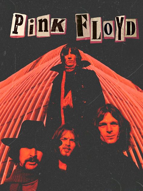 red, aesthetic, Pink Floyd, rock, Vintage Posters Pink, Pink Floyd Poster Art, Punk Poster Design, Poster Pink Floyd, Bands Posters, Rocker Aesthetic, College Poster, Half Tone, Pink Floyd Poster