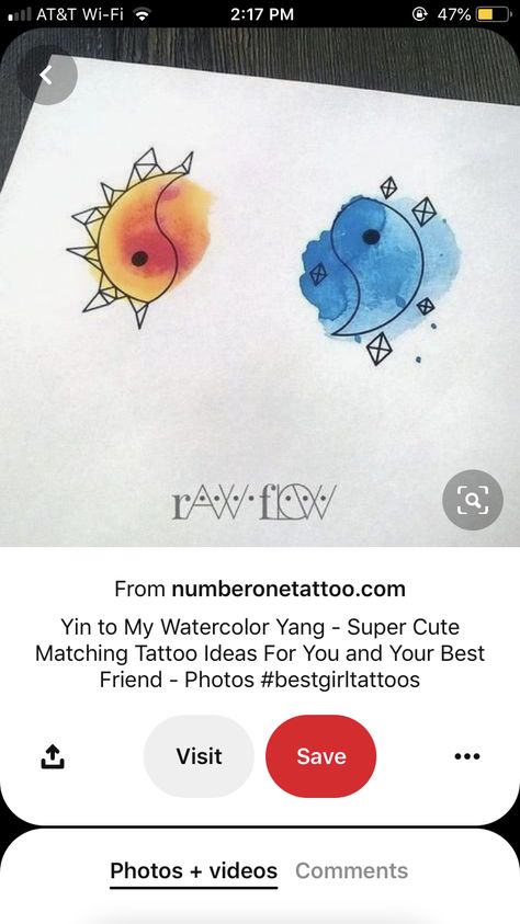 Watercolour Tattoo, Tattoo Sun, Moon Sun Tattoo, Cute Matching Tattoos, Sisters Tattoo, Sibling Tattoos, Sun Tattoos, Matching Tattoo, Sun Tattoo