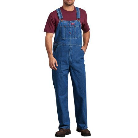 Dickies Coverall, Bib Overalls, Lifestyle Clothing, Denim Overalls, Mens Big And Tall, Indigo Blue, Work Pants, Mens Denim, Denim Wash