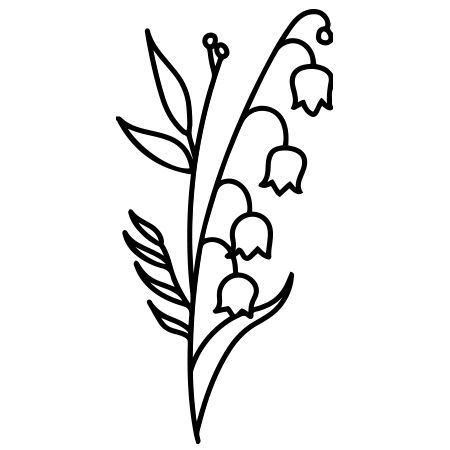 The Lily of the Valley tattoo design from Inkbox Tattoos is perfect for nature-lovers. With delicate linework and a realistic floral design, this water-resistant semi-permanent tattoo is a beautiful addition to any outfit. Enjoy the beauty of this botanical favorite without a permanent commitment. Lily Of The Valley Doodle Simple, Lilly If The Valley Drawing, Lily Of The Valley Clipart, Embroidered Lily Of The Valley, Embroidery Lily Of The Valley, Lily Of The Valley Embroidery Pattern, Lily Of The Valley Doodle, Lily Of The Valley Tattoo Design, Embroidery Motifs Design