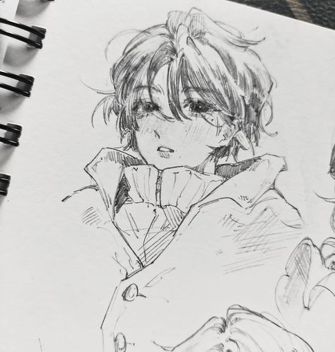 Animation Art Sketches, Cute Sketches, Have Inspiration, 캐릭터 드로잉, Arte Sketchbook, Cute Doodle Art, Book Art Drawings, Art Tutorials Drawing, Sketchbook Art Inspiration