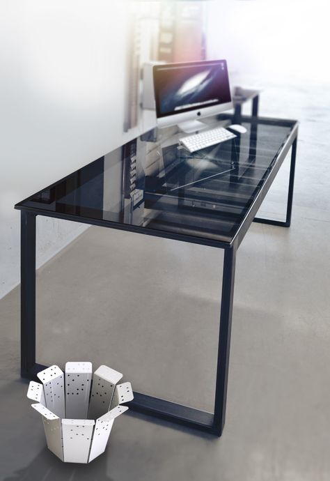 Desk Steel, Glass Top Desk, Sales Center, Glass Desk, Glass Work, Counter Table, Furniture Office, Work Station, Black Table