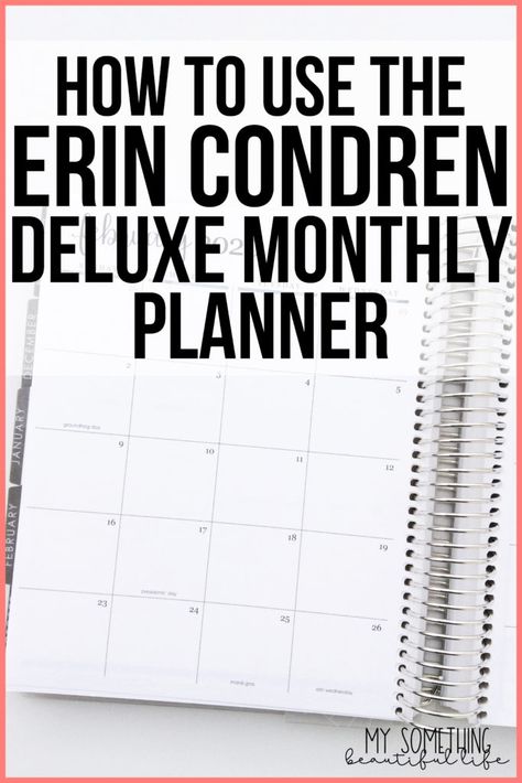 Erin Condren Monthly Planner Ideas, Uncalendar Planner, Erin Condren Monthly Dashboard Ideas, Erin Condren Planner Ideas, Monthly Planner Ideas, Erin Condren Monthly Planner, Budget Journal, Full Year Calendar, Budgeting Ideas