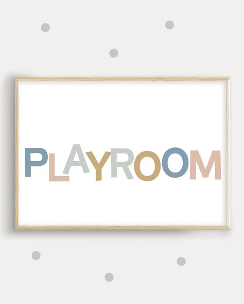 Playroom Sign Ideas, Diy Toddler House Bed, Toddler House, Toddler House Bed, Toddler Wall Art, Grandkids Room, Ocean Themed Bedroom, Small Playroom, Boys Play