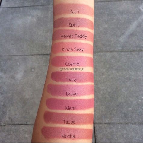 Mac Swatches, Mac Twig, Mac Makeup Looks, Mac Lipstick Swatches, Nyx Matte, Kylie Jenner Lipstick, Mac Lips, Makeup Mac, Lipstick Swatches