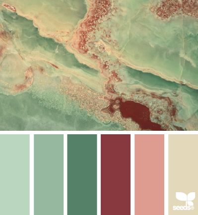 Mints, raspberry and ivory. Reminds me of watermelon tourmaline Seeds Color, Paint Palettes, Wedding Colours, Palette Design, Soft Autumn, Design Seeds, Paint Colours, Mixed Greens, Color Inspo