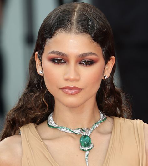 Zendaya Makeup Looks, Zendaya Makeup, Red Carpet Jewelry, Hollywood Red Carpet, Makeup Board, Red Carpet Look, Stylish Celebrities, Dark Skin Beauty, School Makeup