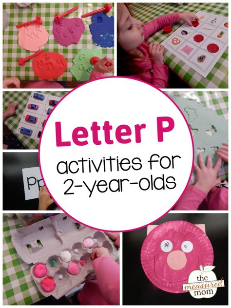 P Activities, Activities For 2 Year, Letter P Crafts, The Measured Mom, Measured Mom, Learning Alphabet, Abc Crafts, Toddler Education, Teaching Toddlers