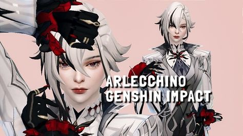 Arlecchino Genshin Impact | Patreon Cc Sims, Sims 4 Cc, Sims 3, The Sims 4, Sims Cc, The Sims, Genshin Impact, Sims 4, Memes