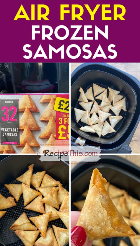 Air Fryer Frozen Samosas Samosas Recipe, Vegetable Samosa, Turkey Curry, Air Fryer Fish, Samosa Recipe, Air Fryer Recipes Chicken, Air Fryer Dinner Recipes, Air Fryer Recipes Easy, Air Fryer Recipes Healthy