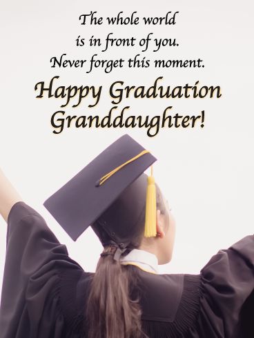 As she stands poised and ready to take on the world, let her know that this is her moment to shine. This inspirational graduation card for your granddaughter is the perfect reminder that her future looks brighter than ever, and that you’ve never been more proud of her than you are in this moment. Congrats Quotes, Funny Graduation Cards, Confirmation Cards, Birthday Greetings Friend, Graduation Greetings, Congratulations And Best Wishes, Birthday Reminder, Happy Birthday Greetings Friends, Daughter Love Quotes