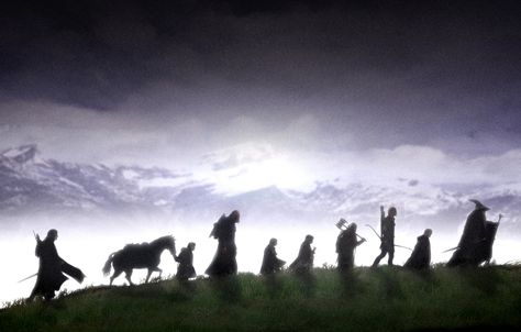 The Fellowship The Rings, Lord Of The Rings, A Group, Green