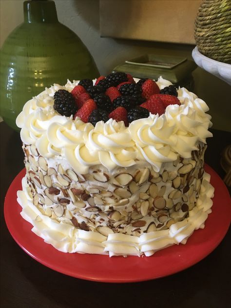 Kakeladis Original Wasc White Almond Sour Cream) Cake Recipe - Food.com Sour Cream Cake Recipe, White Almond Sour Cream Cake, Almond Sour Cream Cake, Wasc Cake, Wasc Cake Recipe, Betty Crocker Cake Mix, Betty Crocker Cake, Cream Cake Recipe, Cake Recipes At Home