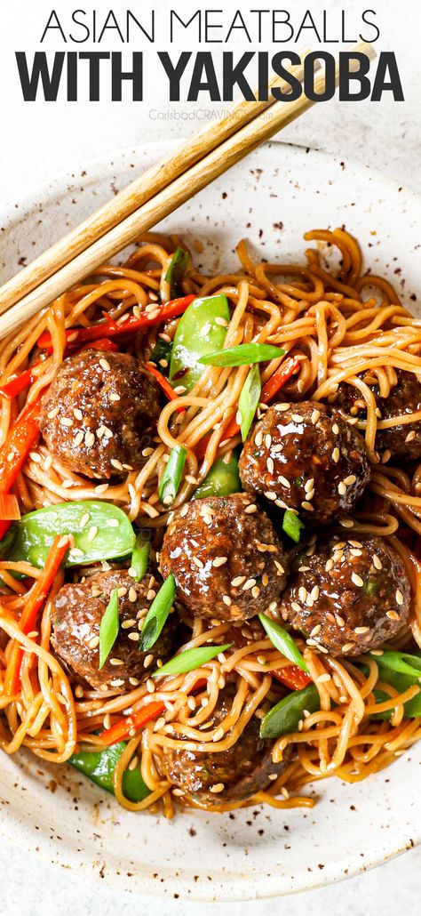 Asian Meatball Noodle Bowl, Japanese Bbq Meatballs, Stir Fry Meatballs, Asian Meatballs And Noodles, Asian Beef Meatballs, Best Way To Freeze Corn, Sesame Ginger Sauce, Freezing Corn, Asian Chili Sauce