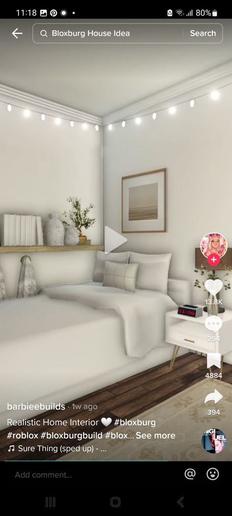 Bloxburg Room Ideas Minimalist, Bloxburg House Decor Ideas Bedroom, Modern Bloxburg House Ideas Bedroom, Bloxburg House Farmhouse Layout, Realistic Twin Bedroom Bloxburg, Apartment Decor Bloxburg, Home Decor Ideas Bloxburg, 2x4 Bloxburg Bedroom, Bloxburg Bedroom Ideas Modern Small