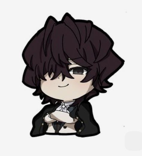 Chibi Poe Bsd, Bsd Chibi Stickers, Bsd Chibi Icons, Chibi Bungou Stray Dogs, Bsd Genshin Stickers, Bungo Stray Dogs Chibi, Ranpo Chibi, Bsd Emojis, Poe Bsd Icons