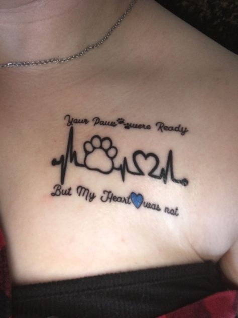 Losing A Dog Tattoo, Meaningful Tattoos For Lost Dog, Lost Dog Tattoo, Tattoo Ideas For Dogs That Have Passed, Dog Memorial Tattoos Unique, Poe Tattoo, Cat Remembrance, Tatoo Dog, Cowgirl Tattoos