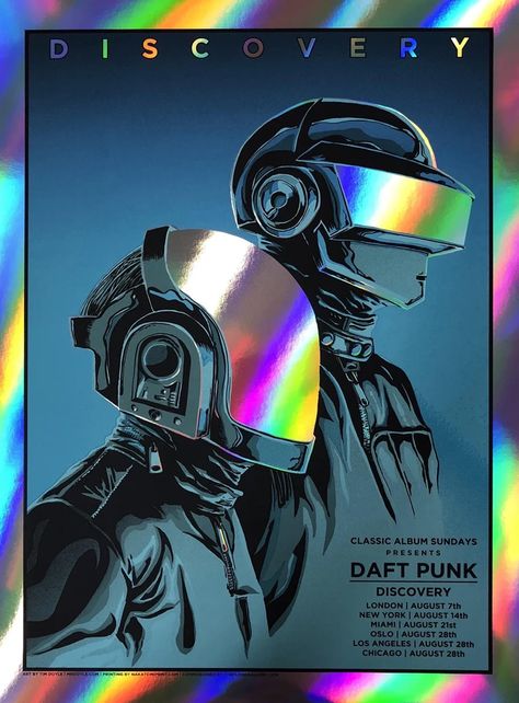 Daft Punk Art, Daft Punk Albums, Daft Punk Poster, Tim Doyle, Punk Posters, Thomas Bangalter, Diary Of A Madman, Punk Poster, Arte Peculiar