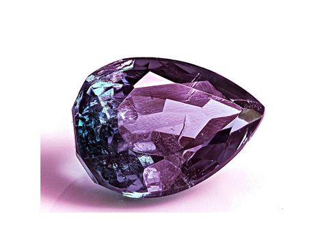 Alexandrite 5.7x3.5mm Pear Shape 0.40ct. The gemstone was mined and cut in Brazil. Pear Shape, Pear Shaped, Pear, Brazil, Vase, Gemstones, Gold