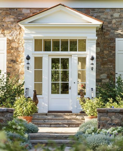 Concepts Architecture, Portico Entry, Canada Dream, Farmhouse Colonial, Historical Concepts, Southern Architecture, New England Farmhouse, Ranch Exterior, Farmhouse Remodel