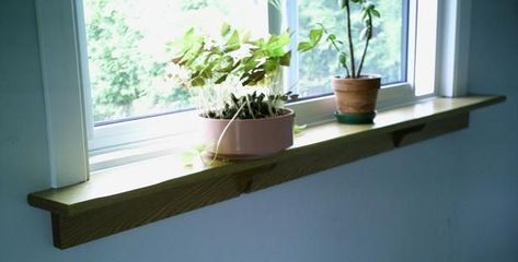 Bathroom Window Sill Ideas, Window Ledge Ideas, Diy Windowsill, Kitchen Window Sill Ideas, Window Sill Ideas, Diy Window Sill, Bathroom Window Sill, Interior Window Sill, Window Sill Plants