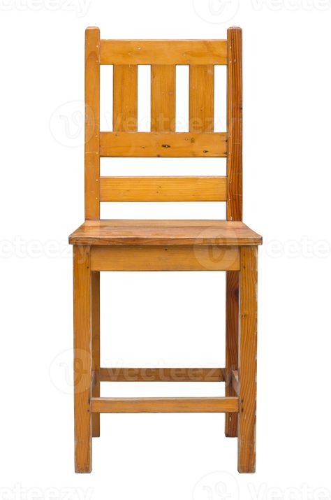 front view of wooden chair isolated with clipping path Chair Png For Editing, Chair Front View, Chair Side View Drawing, Chair Png, Arm Chair Top View, Cityscape Photos, Logo Banners, Heart With Arrow, Marketing Design