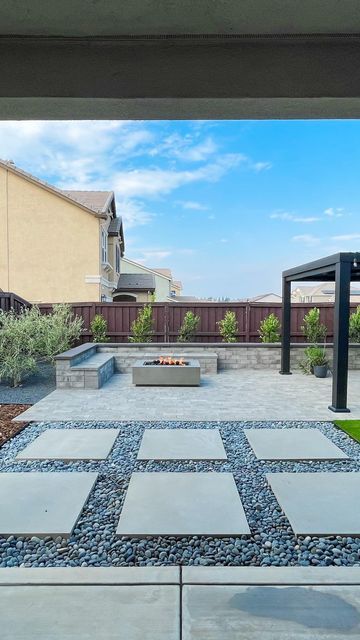 Modern Firepits Backyard Ideas, Hardscape Ideas Backyard, Backyard Hardscape Ideas, Arizona Backyard Ideas, Backyard Hardscape, Cheap Backyard Ideas, Hardscape Backyard, Hardscape Ideas, Resignation Template