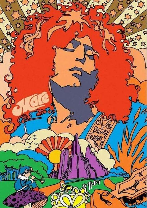 Arte Hippy, 60s Art, Acid Art, Marc Bolan, Psychadelic Art, Psy Art, Rock N’roll, Janis Joplin, Trippy Art