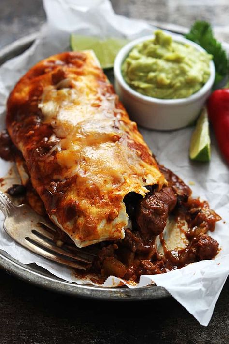 Chili Burrito Recipe, Chile Colorado Burritos, Colorado Burritos, Canna Butter, Latino Recipes, Wholly Guacamole, Chile Colorado, Burrito Recipe, Burritos Recipe