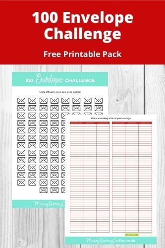 100 Envelope Savings Challenge Free Printable, 100 Envelope Challenge Free Printable, 100 Envelope Savings Challenge, Money Saving Challenges, 52 Week Saving Plan, 100 Envelope Challenge, Money Envelope System, Envelope Challenge, Saving Challenges