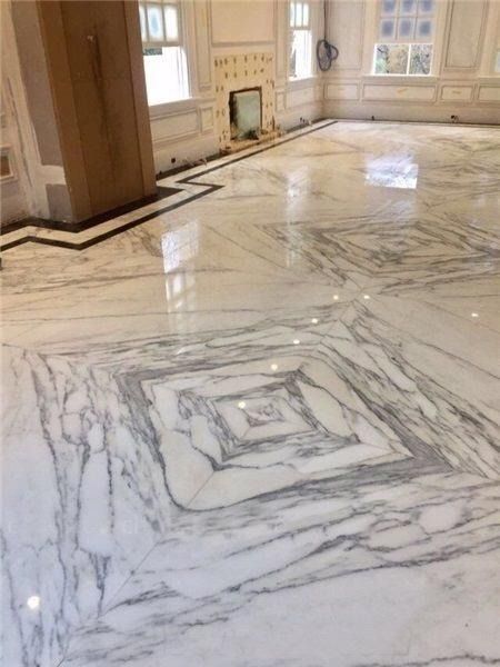 Private property. Calacatta Marble Bookmatch and Nero marquina #calacatta #calacattamarble #calacattacarrara #calacata #calacatamarble #calacattagold #carraramarmor #carraramarble #carraramarbledesign #interiorlovers #interiordesire #interior #interiors #tiles #marblework #marblebathroom #londonstone #londonmarble #marblecountertops #marbleitaly #italianmarble Floor Pattern Design, Flooring Bathroom, Marble Flooring Design, Statuario Marble, Floor Living, Floor Pattern, White Marble Floor, Marble Stairs, Interior Tiles