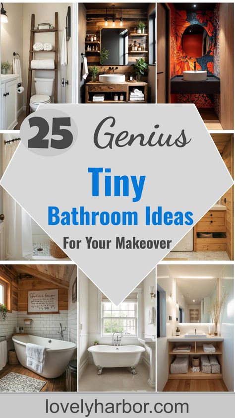 25 Genius Tiny Bathroom Ideas For Your Makeover Small Bath Cabinet Ideas, Small Bathroom Ideas Toilet And Sink, Bathroom Interior Storage Ideas, Storage In Small Bathroom Ideas, Tiny Bathroom Layout Ideas, Small Bathroom Must Haves, Super Tiny Bathroom Ideas, Tiny Bathroom Storage Ideas Diy, Tiny Bathroom Inspiration