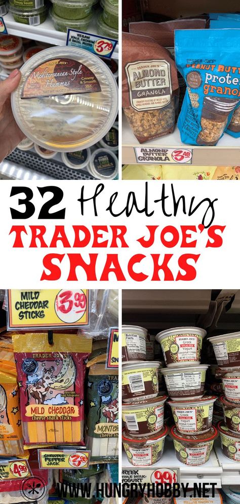 The ultimate round-up of more than 32 Trader Joe's Healthy Snacks with photos so you can add them to your next grocery list! Trader Joes Recipes Dinner, Trader Joes Meal Planning, Trader Joes Recipes Healthy, Trader Joes Snacks, Trader Joes Shopping List, Best Trader Joes Products, Trader Joes Food, Healthy Chips, Healthy Snacks To Buy