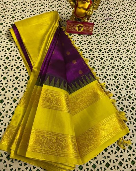 *Pure Handloom Gadwal Kuppadam Pattu Sarees With Contrast Gadwal Gap Border sarees* *The Beautifully Crafted Zari Pallu nd Border Add to The grace and Charm of the Handloom Sarees* *The more beautifulness Added with Motiffs all over and woven temple Border* *Contrast Blouse nd Pallu* ~*price:6550+$*~ *BEST MANUFACTURING PRICE:5200+$* Gap Border Sarees, Kuppadam Pattu Sarees, Contrast Blouse, Pattu Sarees, The Grace, Handloom Saree, Silk Sarees, Temple, Gap