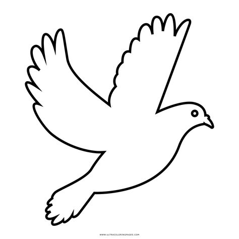 Dove Coloring Page - Ultra Coloring Pages Dove Coloring Page, Beautiful Dorm Room, Owl Coloring, Coconut Shell Crafts, Owl Coloring Pages, Diy Photo Frames, Christmas Templates, Children's Ministry, Shell Crafts