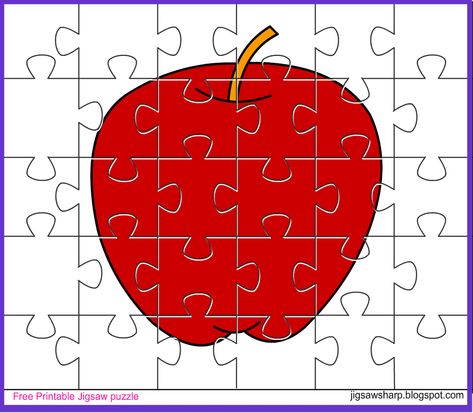 apple-jigsaw-puzzle.gif (1041×908) Apple Puzzles Free Printable, Edit Image, Puzzle For Kids, Jigsaw Puzzles For Kids, Interesting Pictures, Pre School, Puzzles For Kids, Jigsaw Puzzle, Template Printable