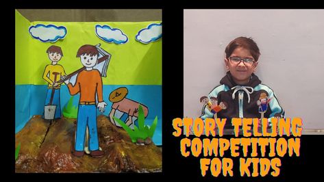 Story Telling Competition, Competitions For Kids, Paper Craft For Kids, Easy English, Prop Making, English Story, Story Telling, Paper Crafts For Kids, Craft For Kids