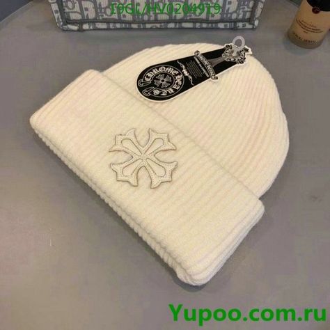 Chrome Hearts Beanie, Y2k Hats, Y2k Beanie, Autumn Hat, Streetwear Hats, Funky Hats, Alt Clothes, Woolen Hat, Cute Beanies