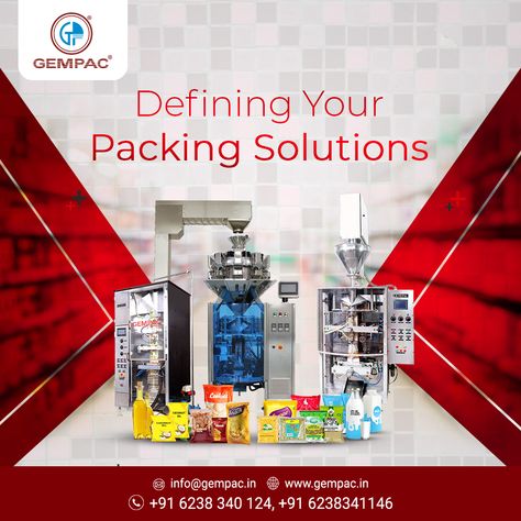 Gempac offers highly efficient packaging solutions designed to make moving easier, more comfortable, and less stressful for you. Our expert packing team pays careful attention to every detail, efficiently packing your products. We ensure highly efficient packing solutions. For more details, contact us. 🌐 www.gempac.in 📧 info@gempac.in 📲 +91 6238340124 📲 +91 6238341146 📲 +91 9847559184 #GEMPAC #PackagingMachines #PackingMachine #Packing #FoodPackaging Efficient Packing, Packaging Machinery, Packing Machine, Packaging Solutions, Food Packaging, Packaging, Quick Saves, Design