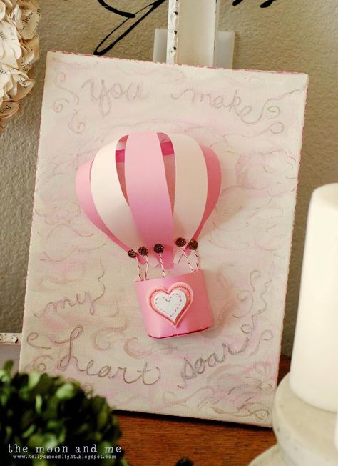 The Moon and Me: You Make My Heart Soar - Hot Air Balloon Art Diy Hot Air Balloons, Hot Air Balloons Art, Hot Air Balloon Party, Diy Pop, 카드 디자인, Birthday Diy, Birthday Cards Diy, Balloon Art, Pop Up Cards