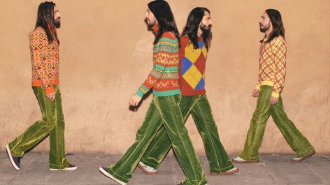 Gucci's latest campaign is a slice of doppelgänger heaven - i-D Edwardian Fashion Dresses, Gucci Campaign, Green Two Piece, Tinted Glasses, Bowling Bag, Retro Glasses, Bowling Bags, Fashion Culture, Edwardian Fashion