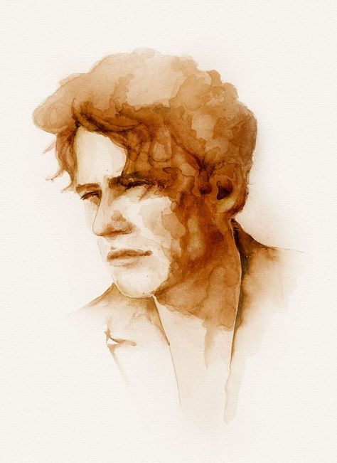 Watercolor Portraits by Giorgi Popiashvili, via Behance. Amazing detail captured in monochromatic color. Monochromatic Watercolor Portraits, Watercolor Monochrome, Monochromatic Watercolor, Monochromatic Portrait, Watercolor People, Monochrome Portrait, Human Painting, Monochrome Painting, Portrait References