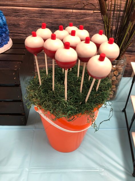 O Fish Ally Two, O Fish Ally One Birthday Food, O Fish Ally One Birthday, Cake Pop Displays, Fishing Birthday Party, O Fish Ally, Boys First Birthday Party Ideas, Fishing Party, Party Pics